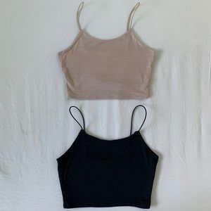 Fashion Nova Mocha and Black Women’s Kiki Crop Top Size XS (GUC)